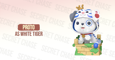 Funko Premium Blind Boxes Kiguzoomies Secret Chase - Proto as White Tiger